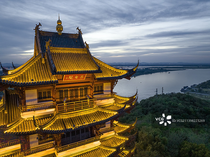 采石矶三台阁图片素材