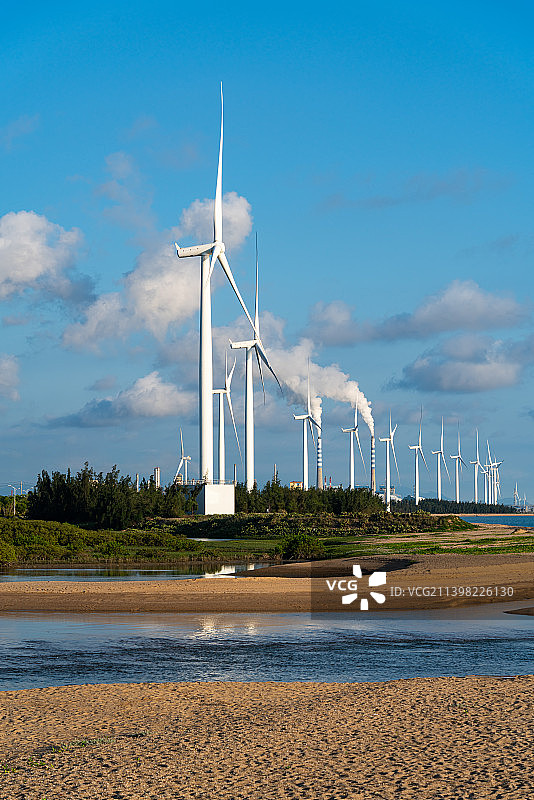 海边的风车图片素材