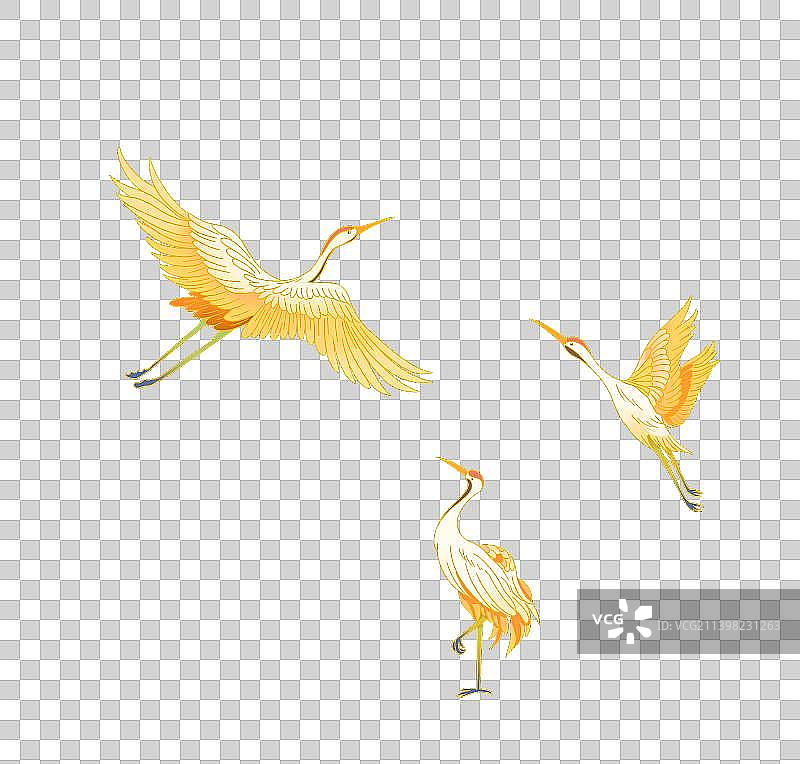 中国风飞鹤鸟类图片素材