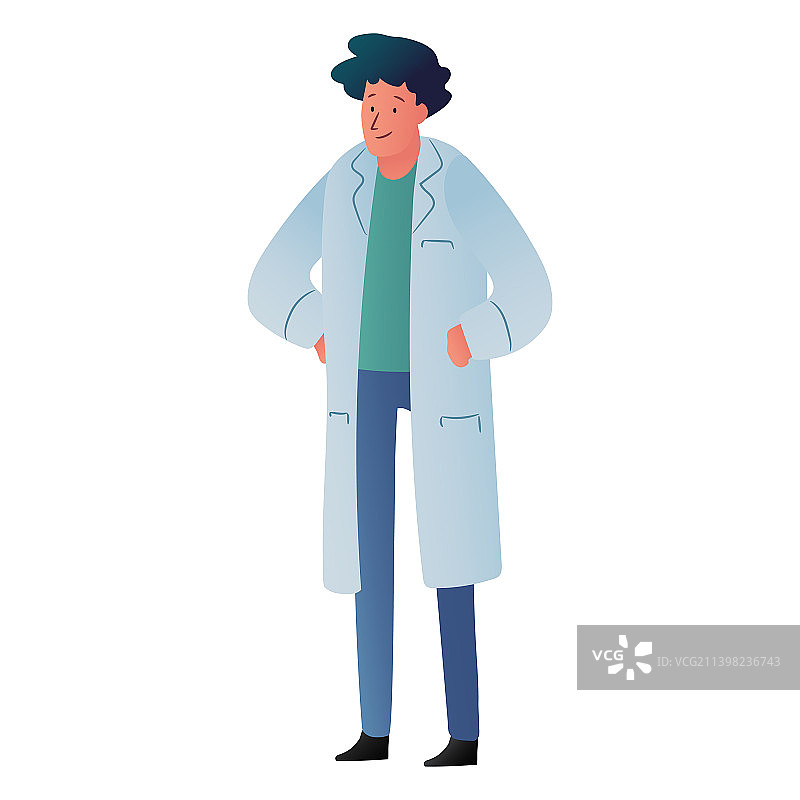 微笑的医院医生图片素材