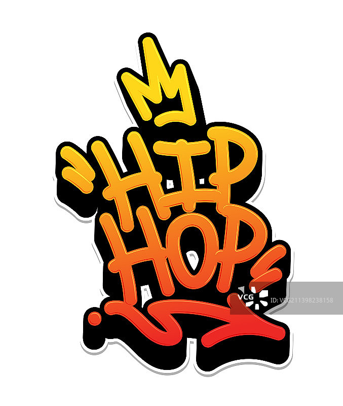 嘻哈标签涂鸦风格标签字样图片素材