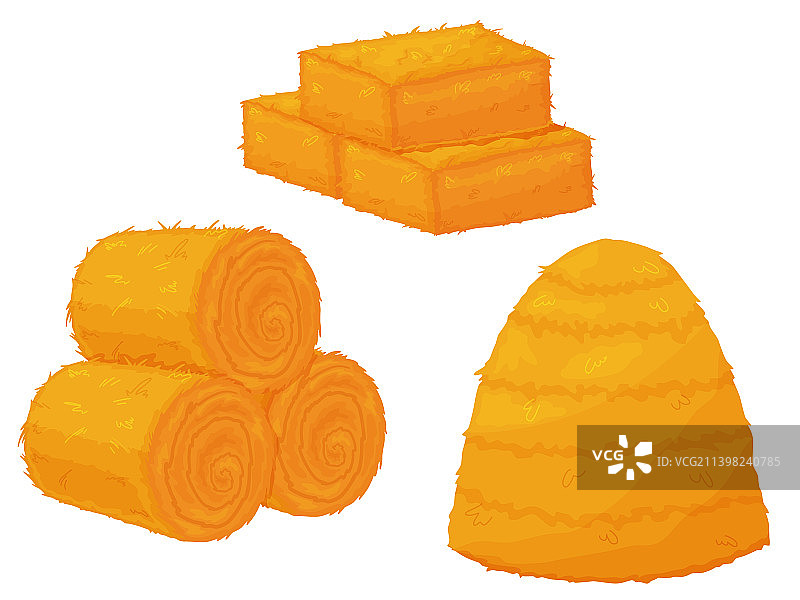 农业用稻草干草图片素材