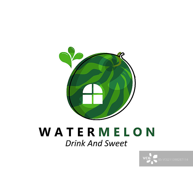 西瓜水果logo红色素材图片素材