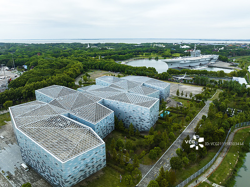 航拍东方绿舟图片素材