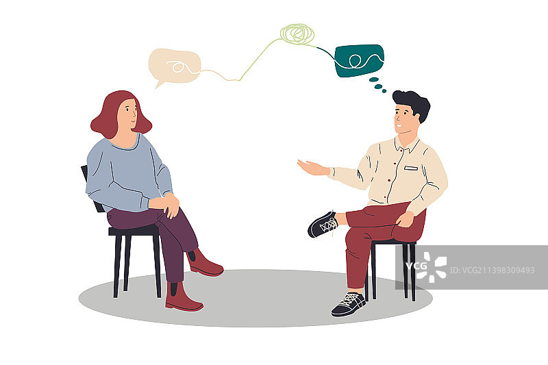 心理咨询或心理疏导图片素材