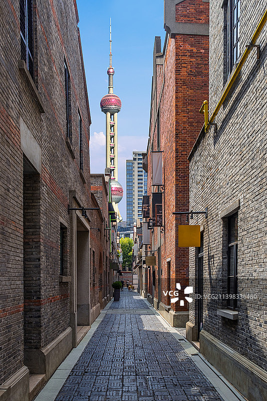 上海新天地石库门建筑图片素材