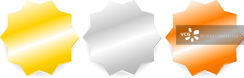 简约金银铜奖牌banner按钮图片素材