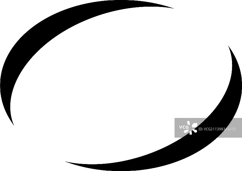 椭圆空心框架边框banner图片素材