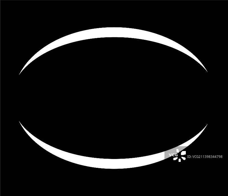 椭圆空心框架边框banner图片素材