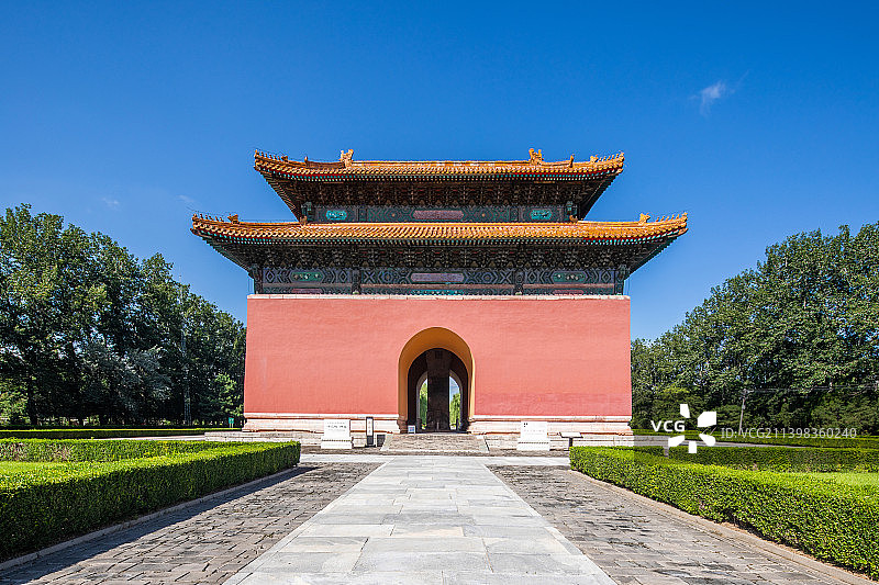 北京十三陵长陵神功圣德碑亭图片素材