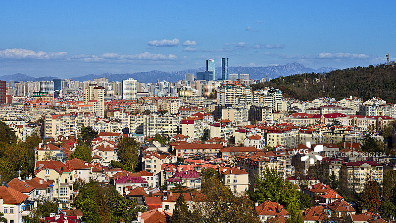 信号山青岛老城区风光图片素材