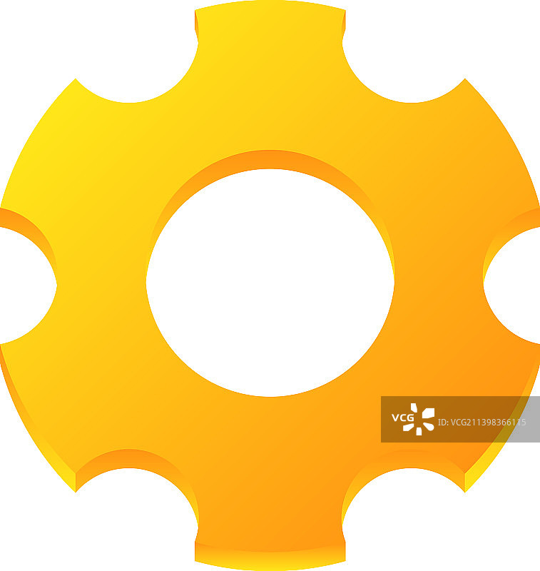 齿轮形状元素图标图片素材