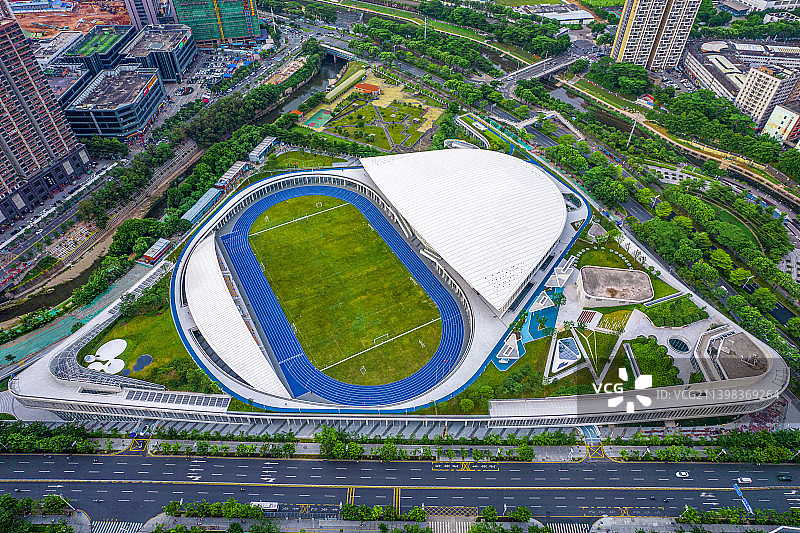 华南粤港澳大湾区广东深圳龙华文体中心图片素材