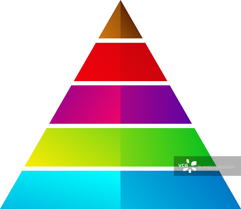 三角形金字塔图表系列图标图片素材