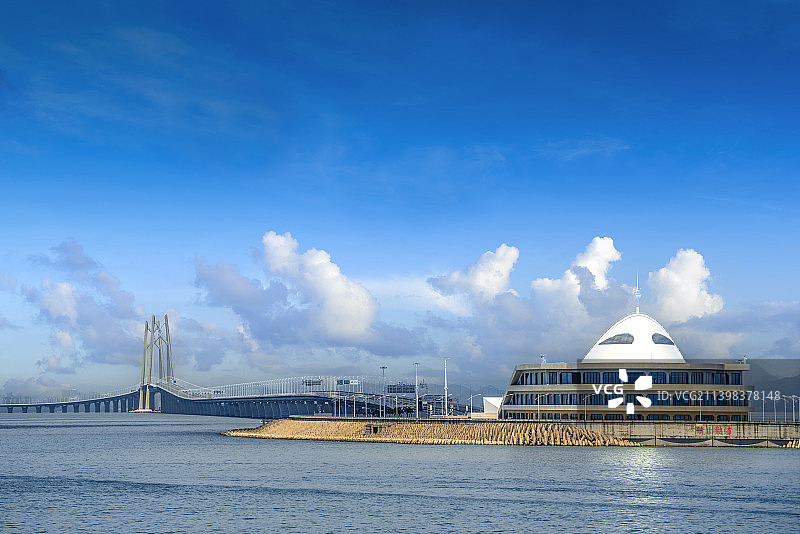 港珠澳大桥西人工岛图片素材