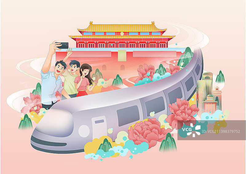 国庆旅游出行图片素材