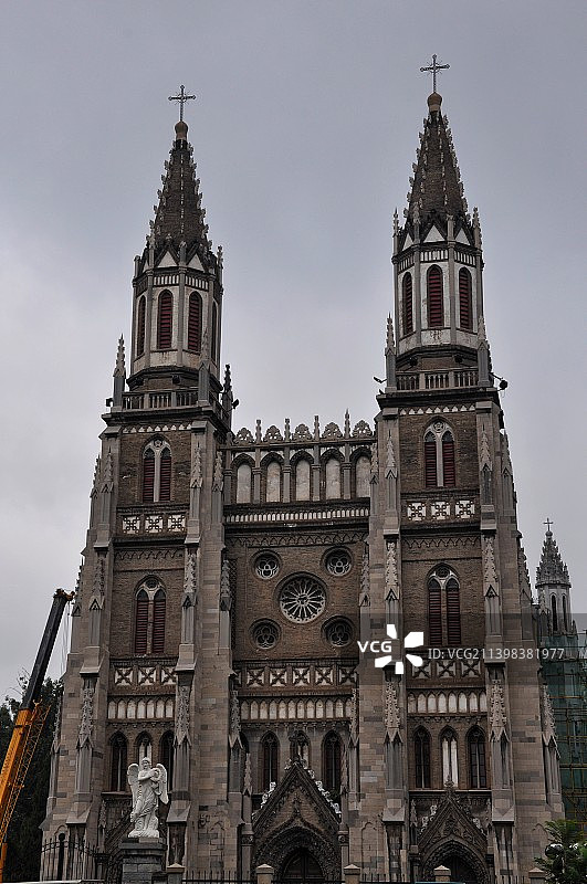 山东济南洪家楼天主教堂图片素材