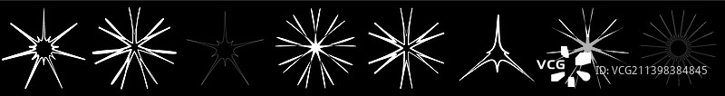 放射状星形元图片素材