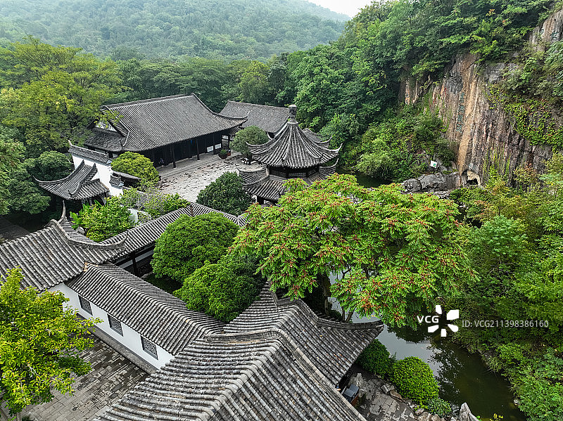 安徽滁州琅琊山同乐园风景航拍图片素材
