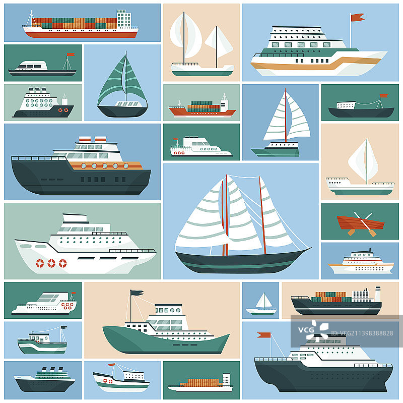 海运船只和游艇货物交付图片素材