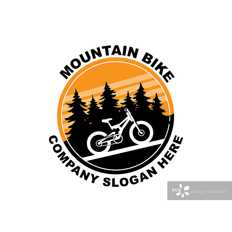 自行车标志图标，用于体育赛事和休闲图片素材