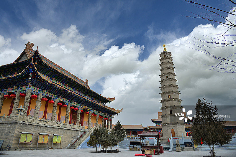 武威鸠摩罗什寺图片素材