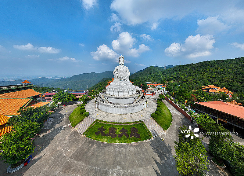 广东省东莞市樟木头镇广东观音山国家森林公园航拍图片素材