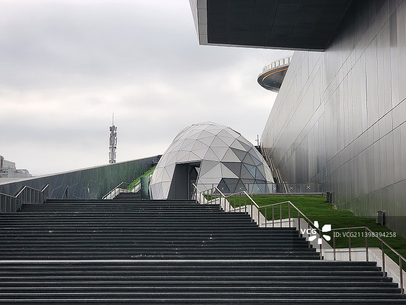 中国上海浦东张江，张江科学会堂图片素材