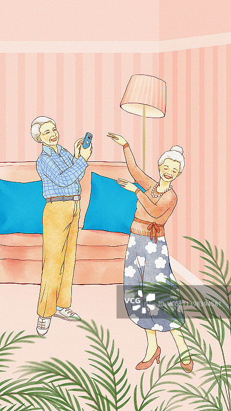 幸福的老年生活图片素材