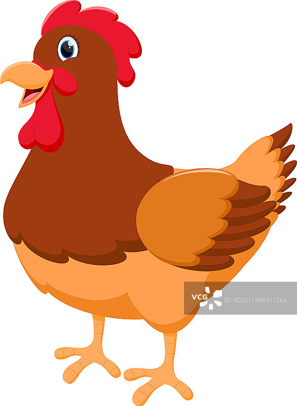 卡通趣味母鸡图片素材