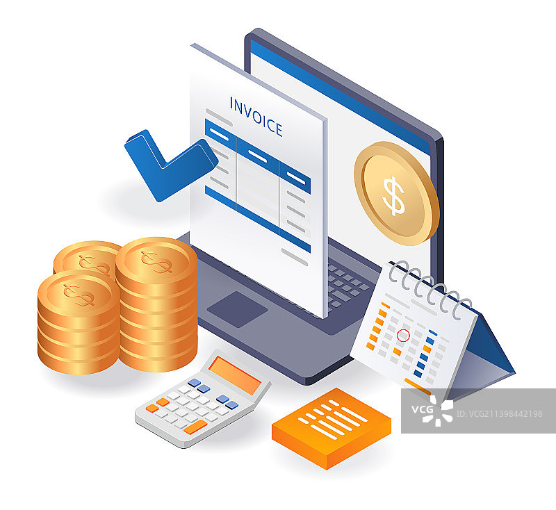 每月发票明细报告图片素材