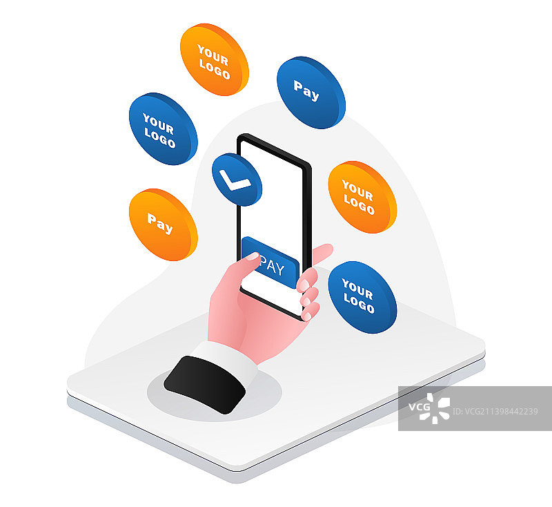 智能手机支付交易图片素材