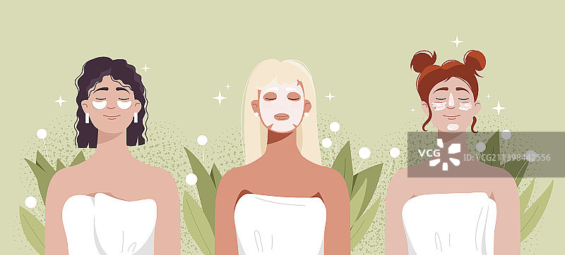 女性护肤程序图片素材