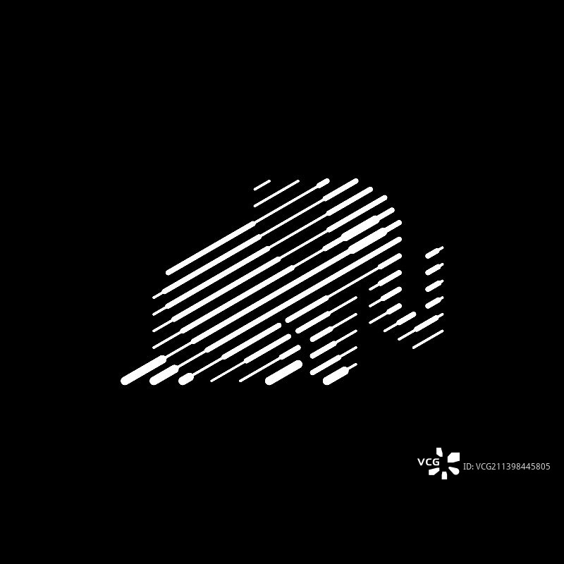 大象线条艺术Logo设计图片素材