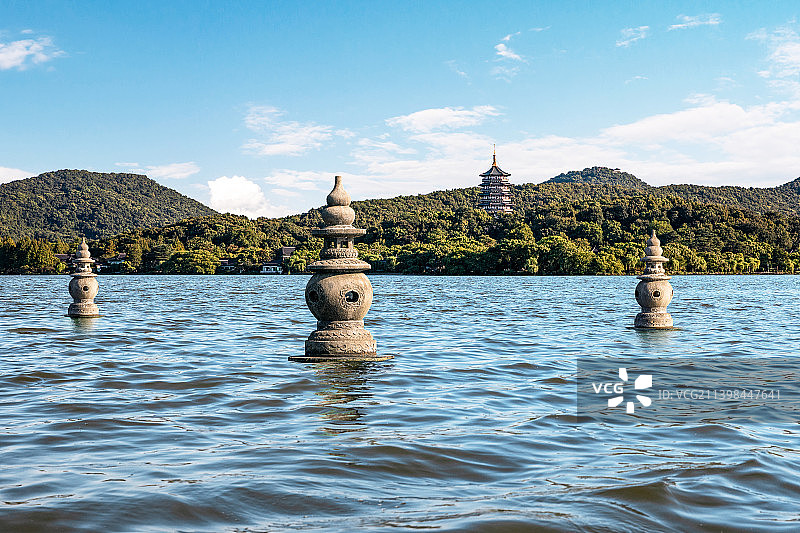 杭州三潭印月风光图片素材