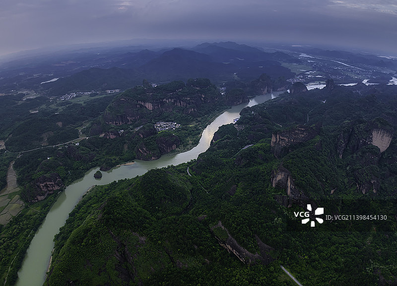 龙虎山与泸溪河，道教名山与自然遗产地图片素材