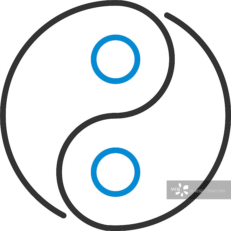 阴阳图标图片素材