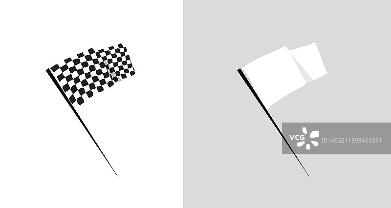 白色旗帜图标模板图片素材