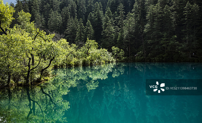 九寨沟——镜海图片素材