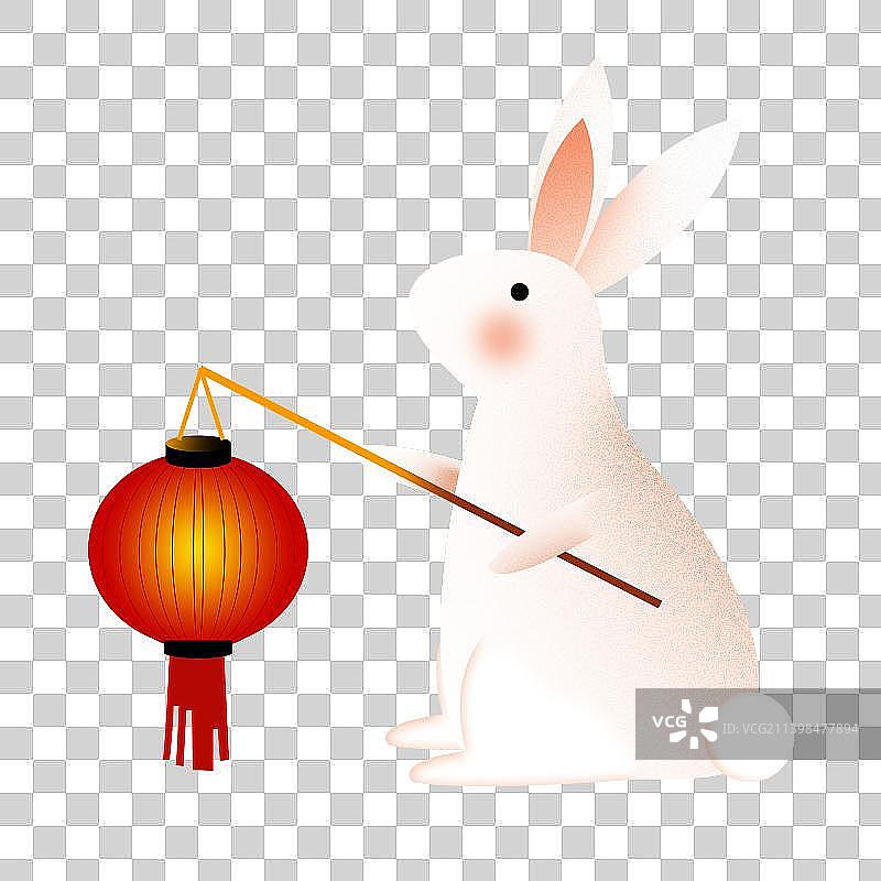 中华传统节日中秋节兔子桂花月亮图片素材