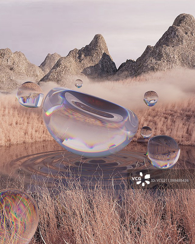 iDSTORE-3D建模场景自然风景产品展示背景图片素材