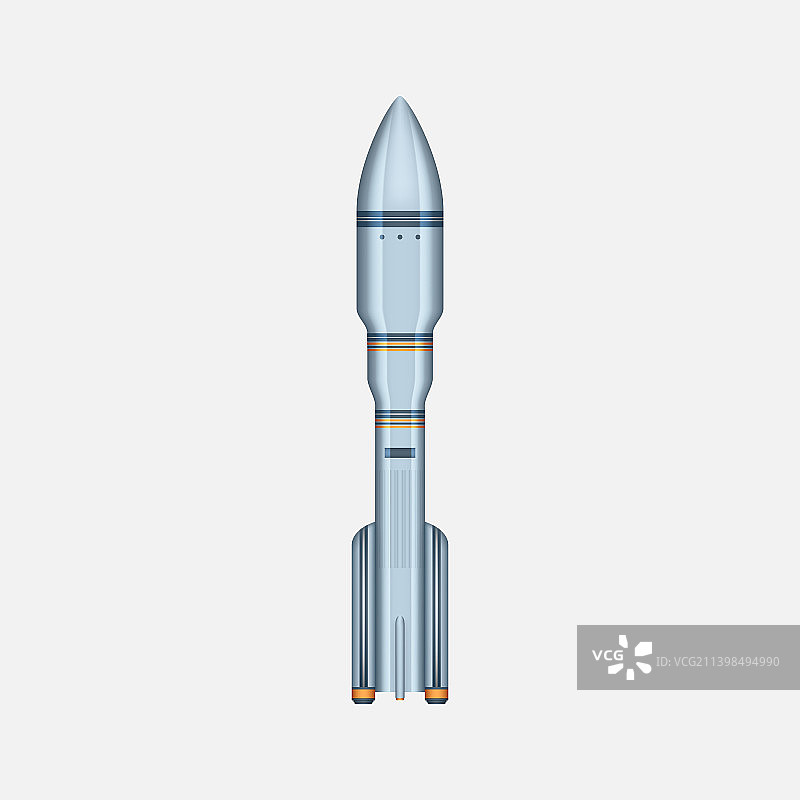 逼真的太空飞船发射图片素材