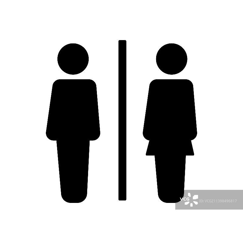 男女洗手间标志图片素材