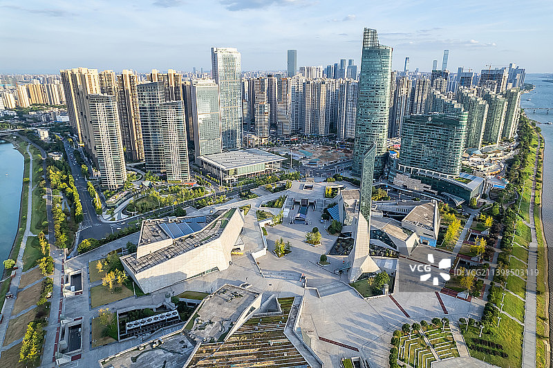 中国湖南长沙北辰三角洲风光图片素材