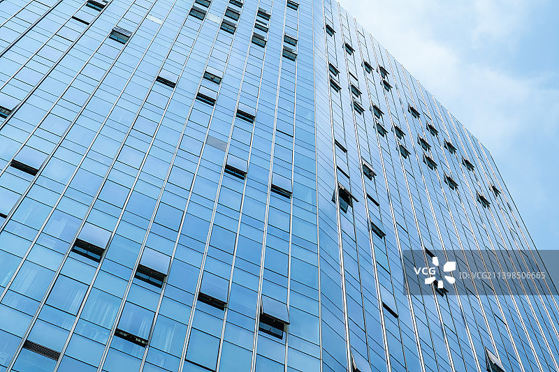 城市CBD办公楼玻璃幕墙图片素材