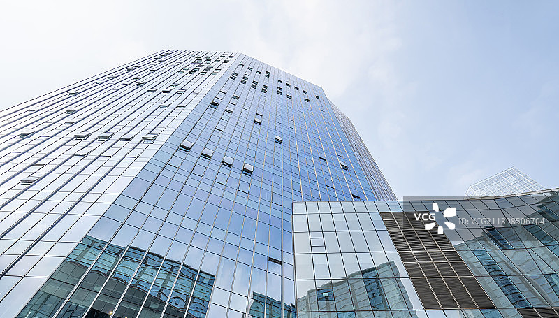 中国湖南长沙cbd办公楼玻璃幕墙图片素材