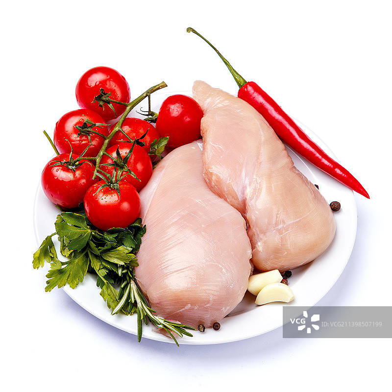 鸡肉特写棚拍图片素材