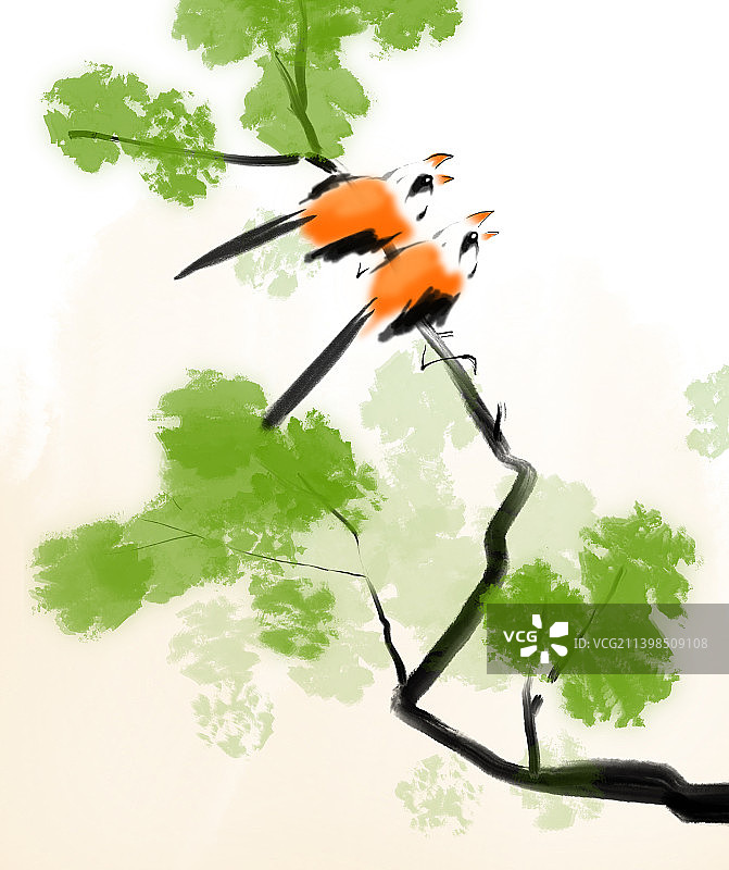 秋天季节植物果实插画图片素材