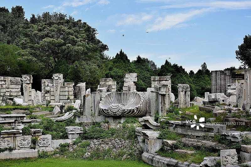 圆明园西洋楼遗址图片素材