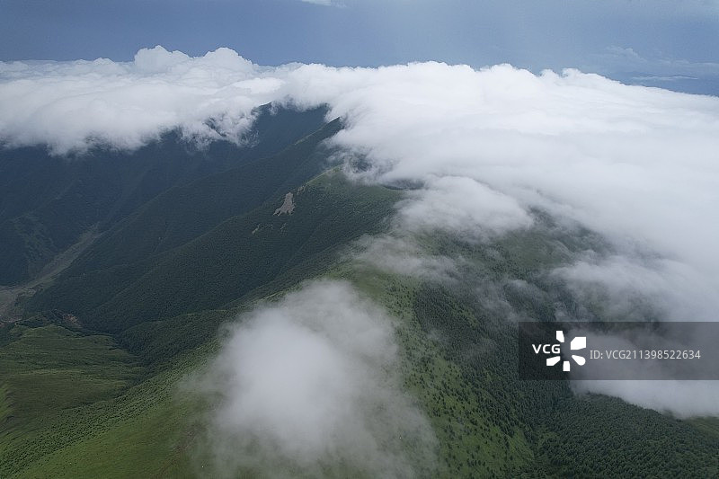 五台山东台顶云海图片素材